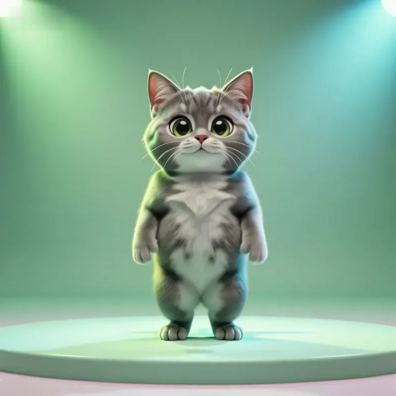K-pop shorthair cat dancing GIF